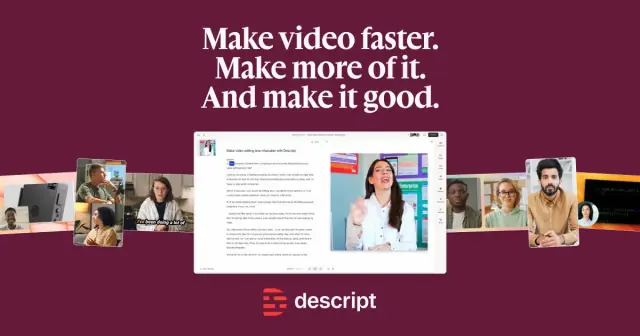 Descript: KI-Video-Editoren mit KI, Vorschaubild