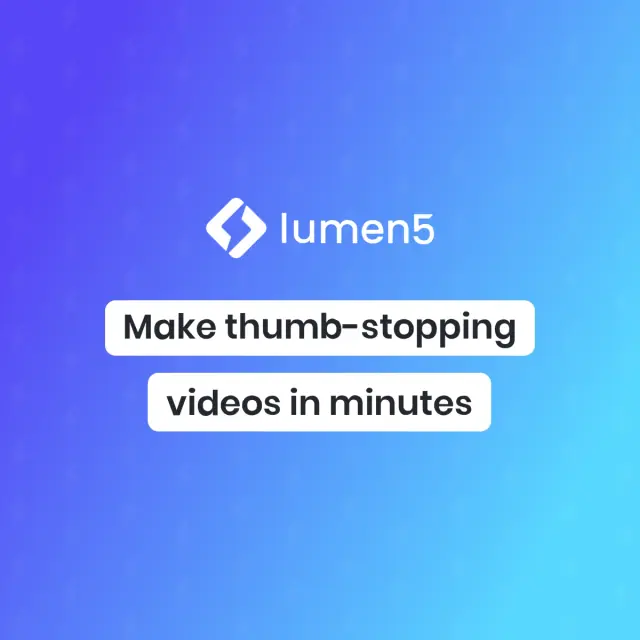Lumen5: Text-zu-Video mit KI, Vorschaubild